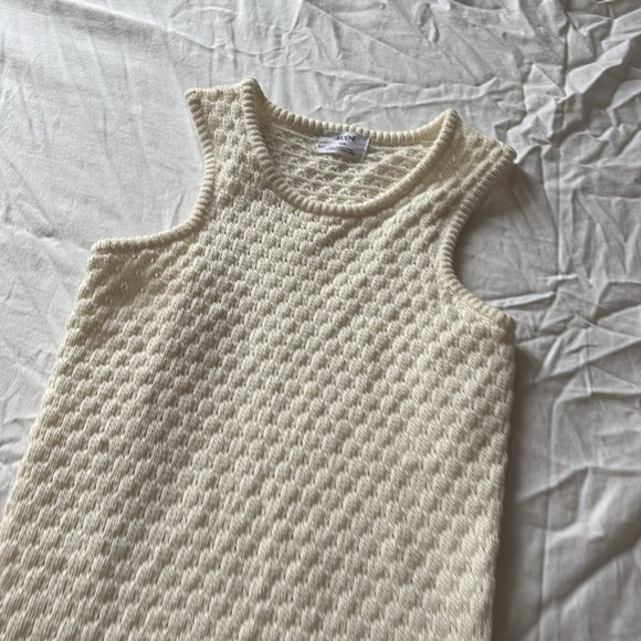 Ardene Cream Knit Sleeveless Sweater Dress – Size Medium| Cottagecore Midi | - Picture 3 of 7